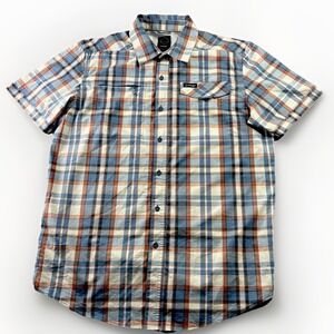 Wrangler ATG All Terrain Gear Button Front Shirt ShortSleeve 1 Zip 1 Grip pocket